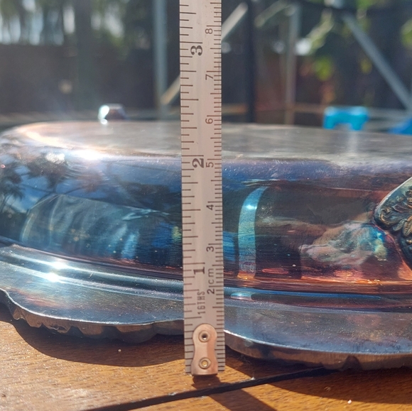Antique Serving Dish With Cover Silver Plated - Picture 8 of 11